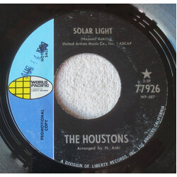 The Houstons Solar Light / Sea Of Tranquility USED VINYL 7INCH 45 RPM SINGLE PROMO STYRENE