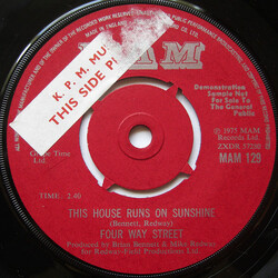 Four Way Street / Mike Redway This House Runs On Sunshine USED VINYL 7INCH 45 RPM SINGLE PROMO