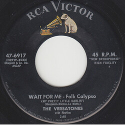 The Versatones (3) Wait For Me (My Pretty Little Darlin') USED VINYL 7INCH 45 RPM