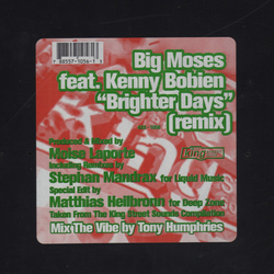 Big Moses / Kenny Bobien Brighter Days (Remix) Vinyl 12" USED