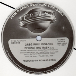 Greg Phillinganes Behind The Mask Vinyl 12" USED