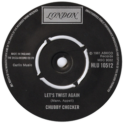 Chubby Checker Let's Twist Again Vinyl 7" USED