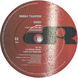 Shaila Prospere Sorry USED VINYL 12INCH 33 S RPM