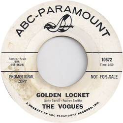 The Vogues (5) Golden Locket / Big Man USED VINYL 7INCH 45 RPM SINGLE PROMO