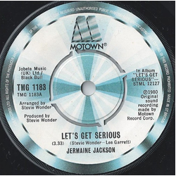 Jermaine Jackson Let's Get Serious Vinyl 7" USED