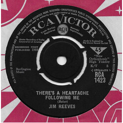 Jim Reeves There's A Heartache Following Me USED VINYL 7INCH 45 RPM SINGLE