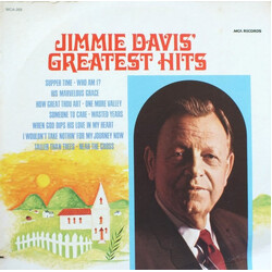 Jimmie Davis Greatest Hits Vinyl LP USED