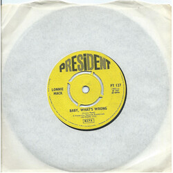 Lonnie Mack Baby, What's Wrong / Where There's A Will USED VINYL 7INCH 45 RPM