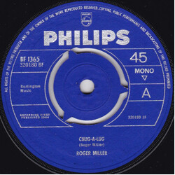 Roger Miller Chug-A-Lug USED VINYL 7INCH 45 RPM SINGLE MONO