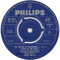 Roger Miller The Ballad Of Waterhole 3 USED VINYL 7INCH 45 RPM SINGLE MONO