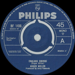 Roger Miller England Swings USED VINYL 7INCH 45 RPM SINGLE MONO