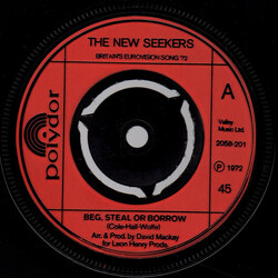 The New Seekers Beg, Steal Or Borrow USED VINYL 7INCH SINGLE 45 RPM