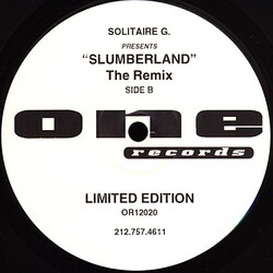 Solitaire Gee Slumberland (The Remix) USED VINYL 12INCH LIMITED EDITION