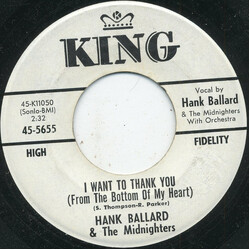 Hank Ballard & The Midnighters I Want To Thank You (From The Bottom Of My Heart) USED VINYL 7INCH 45 RPM SINGLE PROMO