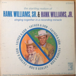 Hank Williams / Hank Williams Jr. Father & Son Vinyl LP USED