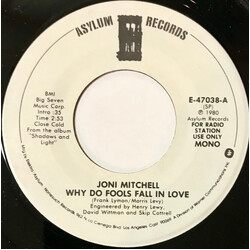 Joni Mitchell Why Do Fools Fall In Love USED VINYL 7INCH 45 RPM PROMO STEREO MONO