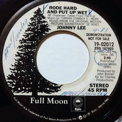 Johnny Lee (3) Rode Hard And Put Up Wet USED VINYL 7INCH 45 RPM PROMO