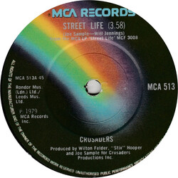 The Crusaders Street Life USED VINYL 7INCH 45 RPM SINGLE