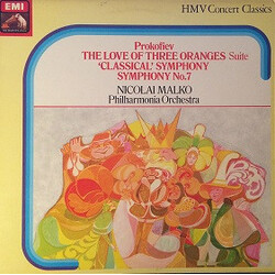 Sergei Prokofiev / Nicolai Malko / Philharmonia Orchestra The Love Of Three Oranges Suite / 'Classical' Symphony / Symphony No.7 Vinyl LP USED