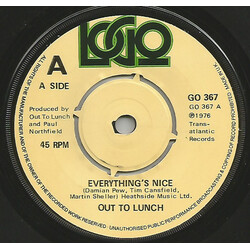 Out To Lunch (5) Everything's Nice USED VINYL 7INCH 45 RPM SINGLE REISSUE