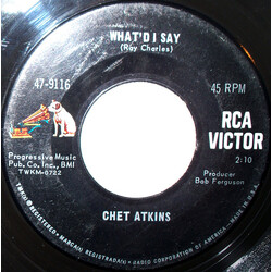 Chet Atkins What'd I Say / Charlie Brown USED VINYL 7INCH 45 RPM