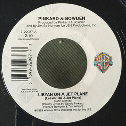 Pinkard & Bowden Libyan On A Jet Plane USED VINYL 7INCH 45 RPM SINGLE