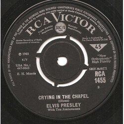 Elvis Presley / The Jordanaires Crying In The Chapel USED VINYL 7INCH 45 RPM SINGLE