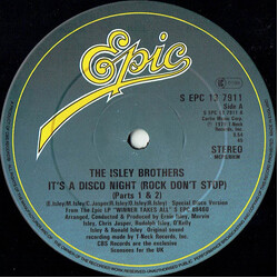 The Isley Brothers It's A Disco Night (Rock Don't Stop) (Parts 1 & 2) VINYL 12" USED