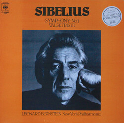 Jean Sibelius / Leonard Bernstein / The New York Philharmonic Orchestra Symphony No. 1 / Valse Triste Vinyl LP USED