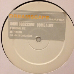 Jonni Obsessive Come Alive USED VINYL 12INCH 45 RPM SINGLE PROMO WHITE LABEL