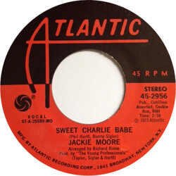 Jackie Moore Sweet Charlie Babe / If USED VINYL 7INCH 45 RPM SINGLE STYRENE STEREO