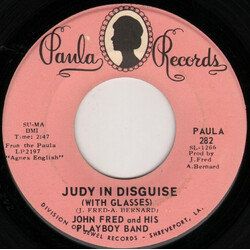 John Fred & His Playboy Band Judy In Disguise (With Glasses) / When The Lights Go Out USED VINYL 7INCH 45 RPM SINGLE