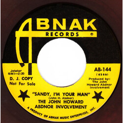 The John Howard Abdnor Involvement Sandy, I'm Your Man USED VINYL 7INCH 45 RPM SINGLE PROMO