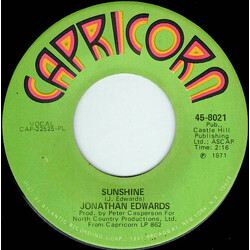 Jonathan Edwards (2) Sunshine USED VINYL 7INCH 45 RPM SINGLE MONO