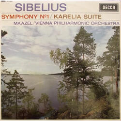 Jean Sibelius / Lorin Maazel / Wiener Philharmoniker Symphony No. 1 / Karelia Suite Vinyl LP USED