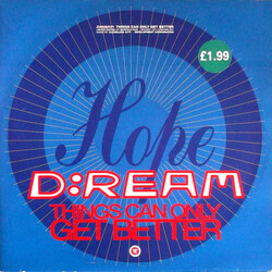 D:Ream Things Can Only Get Better USED VINYL 12INCH 33 S RPM SINGLE LIMITED EDITION STEREO