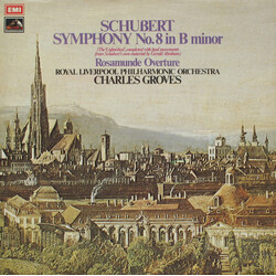 Franz Schubert / Royal Liverpool Philharmonic Orchestra / Sir Charles Groves Symphony No. 8 In B Minor / "Rosamunde" Overture Vinyl LP USED
