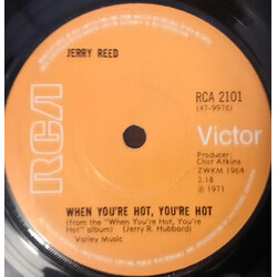 Jerry Reed When You're Hot, You're Hot / You've Been Cryin' Again USED VINYL 7INCH SINGLE