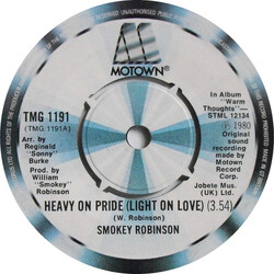 Smokey Robinson Heavy On Pride (Light On Love) USED VINYL 7INCH 45 RPM SINGLE