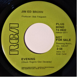 Jim Ed Brown Evening / You Keep Right On Loving Me USED VINYL 7INCH 45 RPM SINGLE PROMO MONO