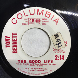Tony Bennett The Good Life / Spring In Manhattan USED VINYL 7INCH 45 RPM SINGLE PROMO