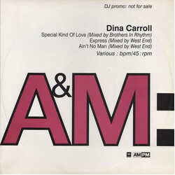 Dina Carroll Special Kind Of Love (Mixed By Brothers In Rhythm) / Express (West End Mix) / Ain't No Man (West End Remix) USED VINYL 12INCH 33 S RPM PR