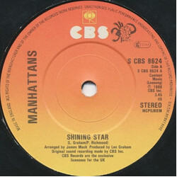 Manhattans Shining Star USED VINYL 7INCH 45 RPM SINGLE