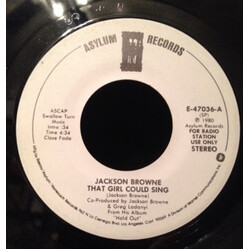 Jackson Browne That Girl Could Sing USED VINYL 7INCH 45 RPM PROMO STEREO MONO