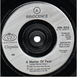 Innocence A Matter Of Fact USED VINYL 7INCH 45 RPM