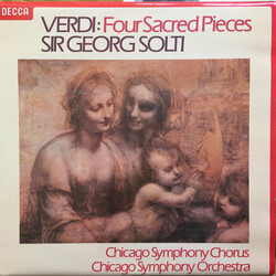 Giuseppe Verdi / Chicago Symphony Chorus / The Chicago Symphony Orchestra / Georg Solti Four Sacred Pieces (Quattro Pezzi Sacri) Vinyl LP USED