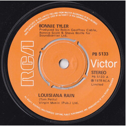 Bonnie Tyler Louisiana Rain USED VINYL 7INCH 45 RPM STEREO
