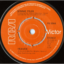Bonnie Tyler Heaven USED VINYL 7INCH 45 RPM SINGLE