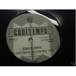 Steven Dante Why Can't You Sit Still USED VINYL 12INCH 45 RPM PROMO