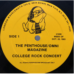Kissing The Pink / JoBoxers The Penthouse/Omni Magazine College Rock Concert Vinyl LP USED